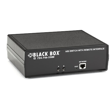 Black Box BLACK BOX CAT6 Remotely Controlled Layer 1 A/B Switch, Latching, Ethernet, RS - 232 - 1 X Serial Port SW1041A